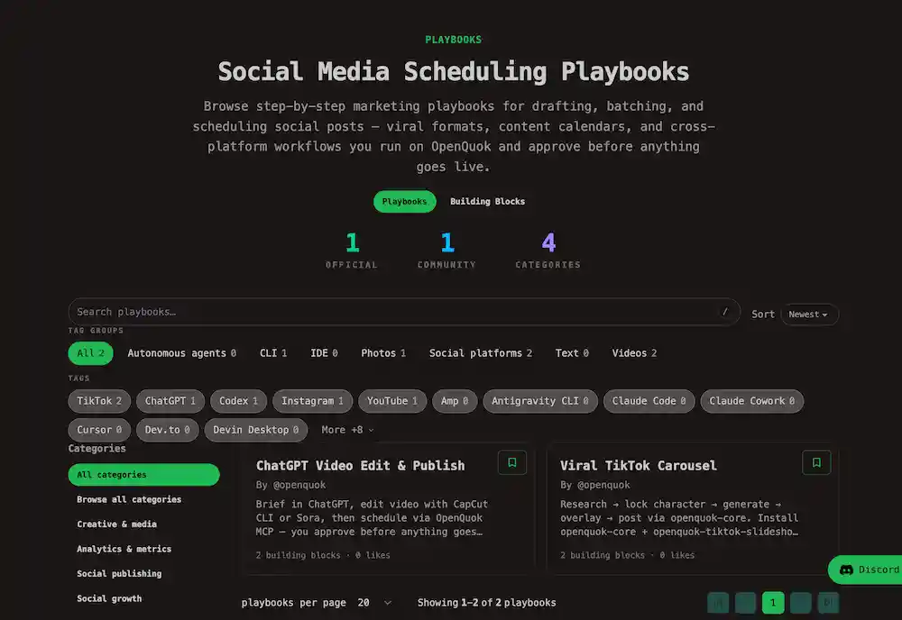 Public Playbooks Hub Pages